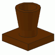 Part 2563 Brown Plant, Tree Palm Base 